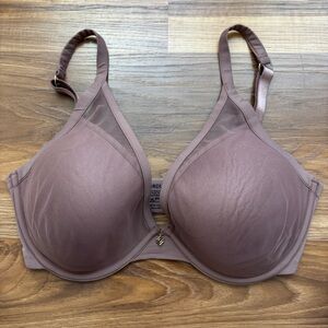 Thirdlove 24/7 Classic Contour Plunge Bra 32F in Midnight Mauve
